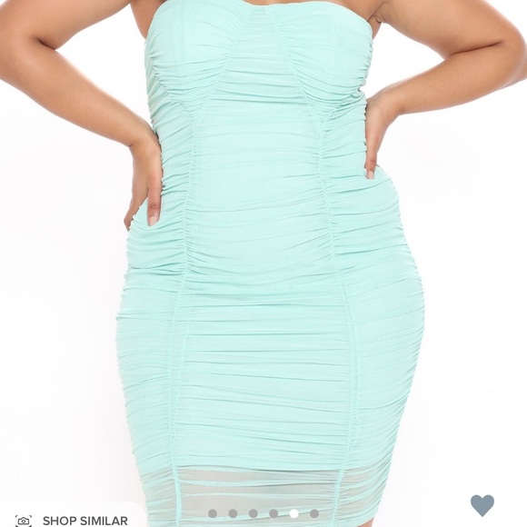 FASHION NOVA DELANIE MINT MIDI DRESS ✨ - Picture 1 of 3